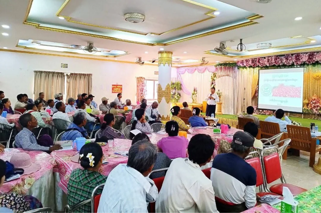Farmer meeting in function hall